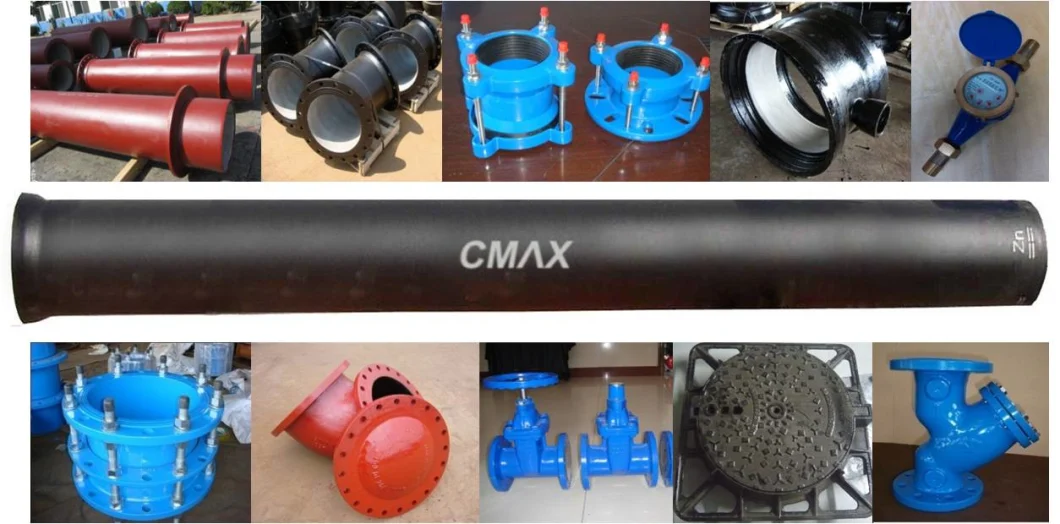 Ductile Iron Pipe Cemet Lining +Zinc Coating Bitumen Painting