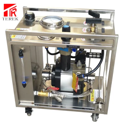 Banco de pruebas de bomba de presión hidrostática/hidráulica/hidráulica marca Terek para pruebas de cilindros de gas de mangueras